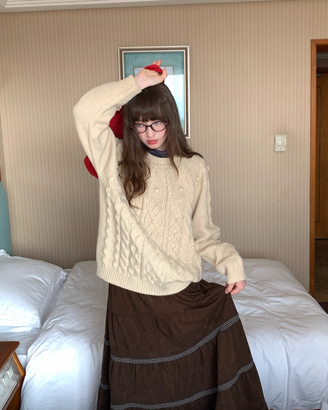 Pullover Cable Knit BU0087