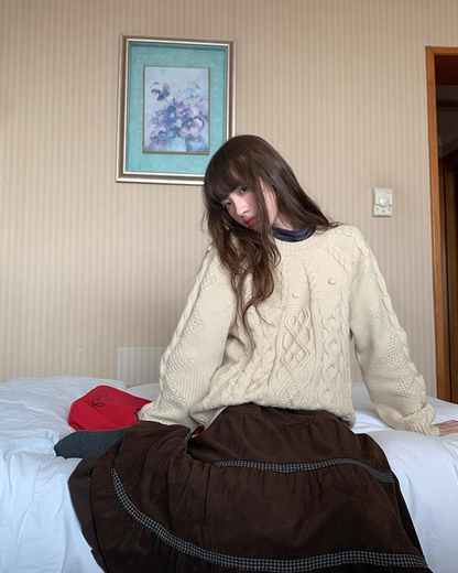 Pullover Cable Knit BU0087