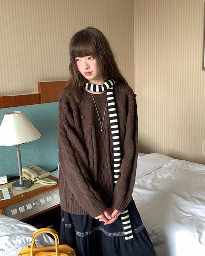 Pullover Cable Knit BU0087