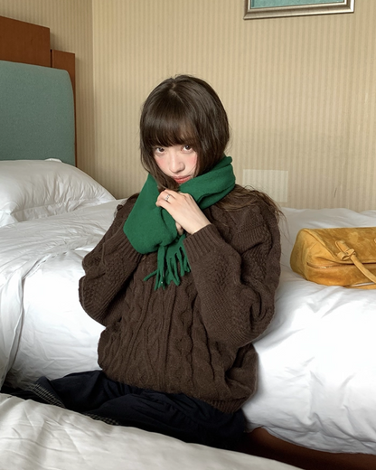 Pullover Cable Knit BU0087