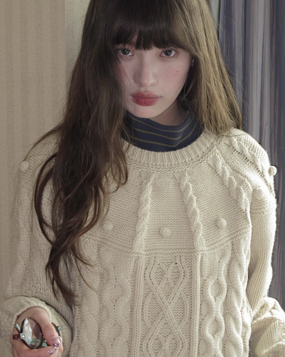 Pullover Cable Knit BU0087