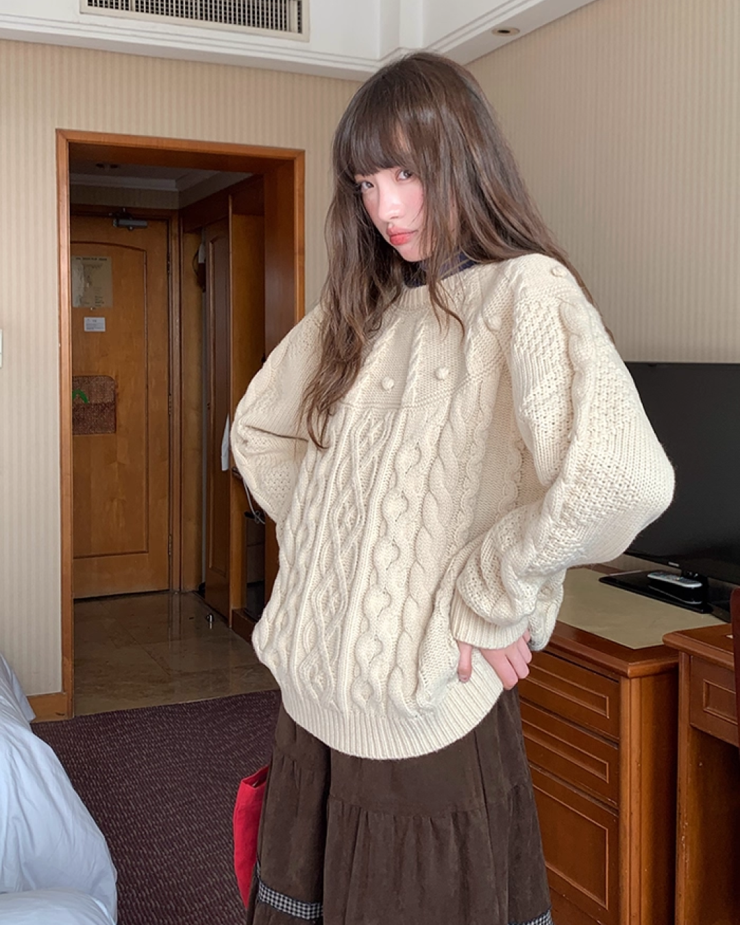 Pullover Cable Knit BU0087
