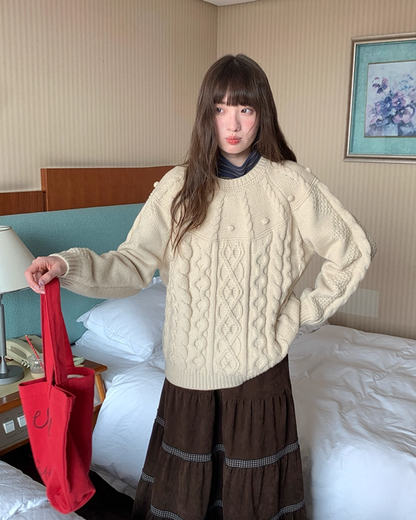 Pullover Cable Knit BU0087