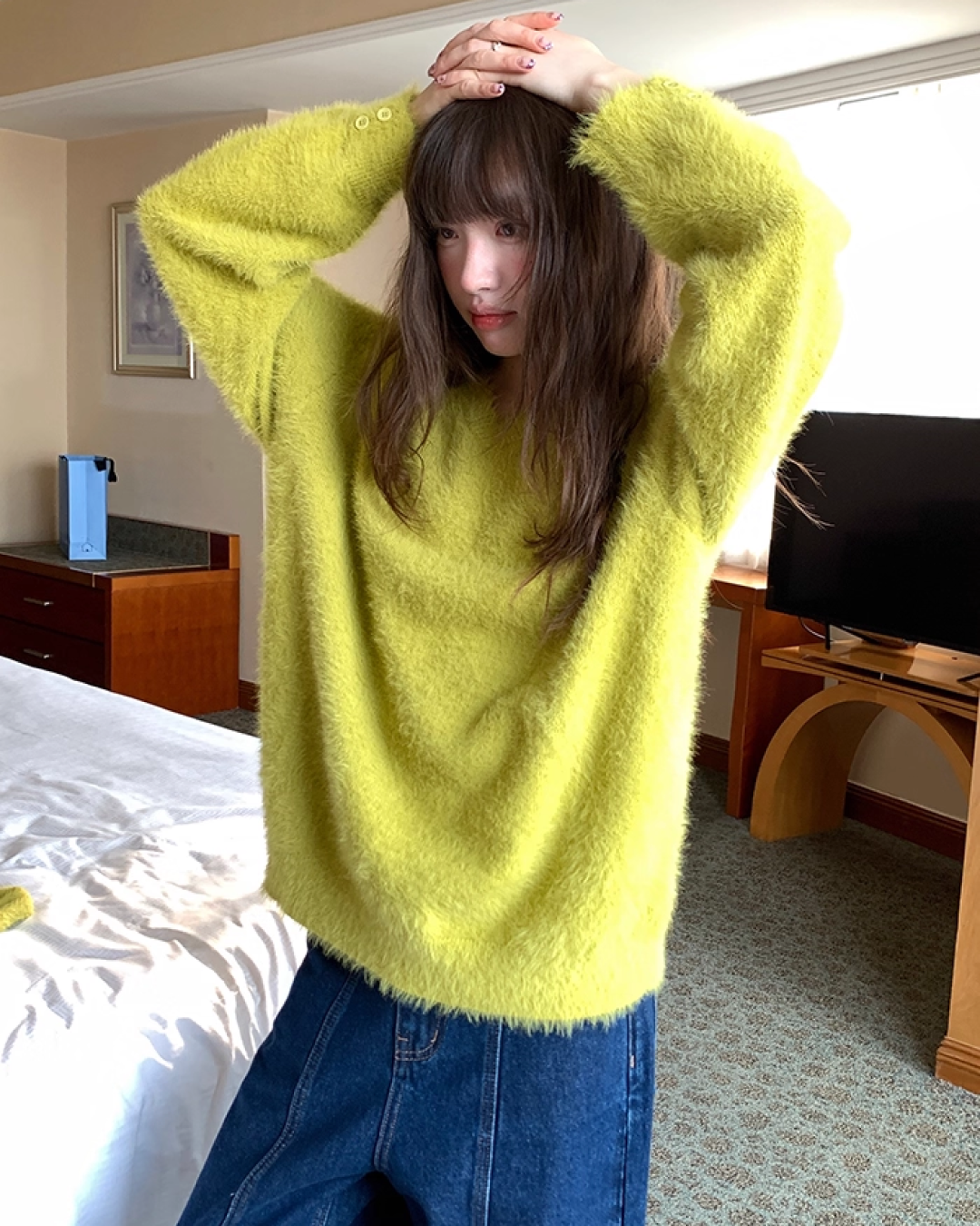 Color Shaggie Knit BU0088