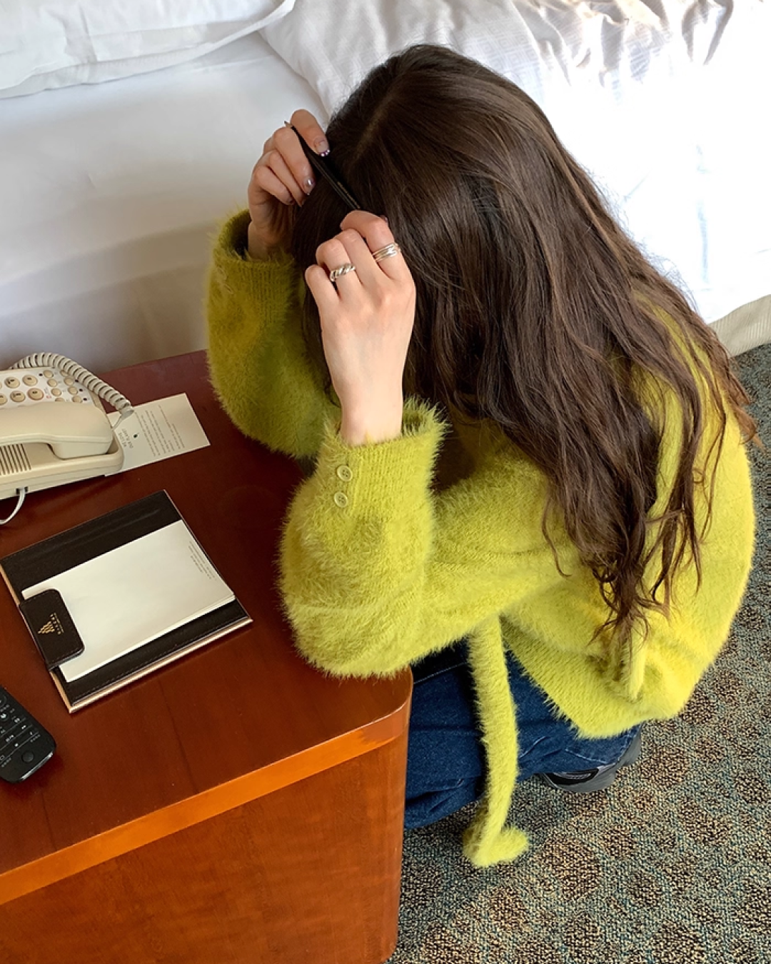 Color Shaggie Knit BU0088