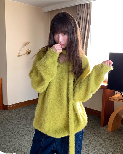 Color Shaggie Knit BU0088