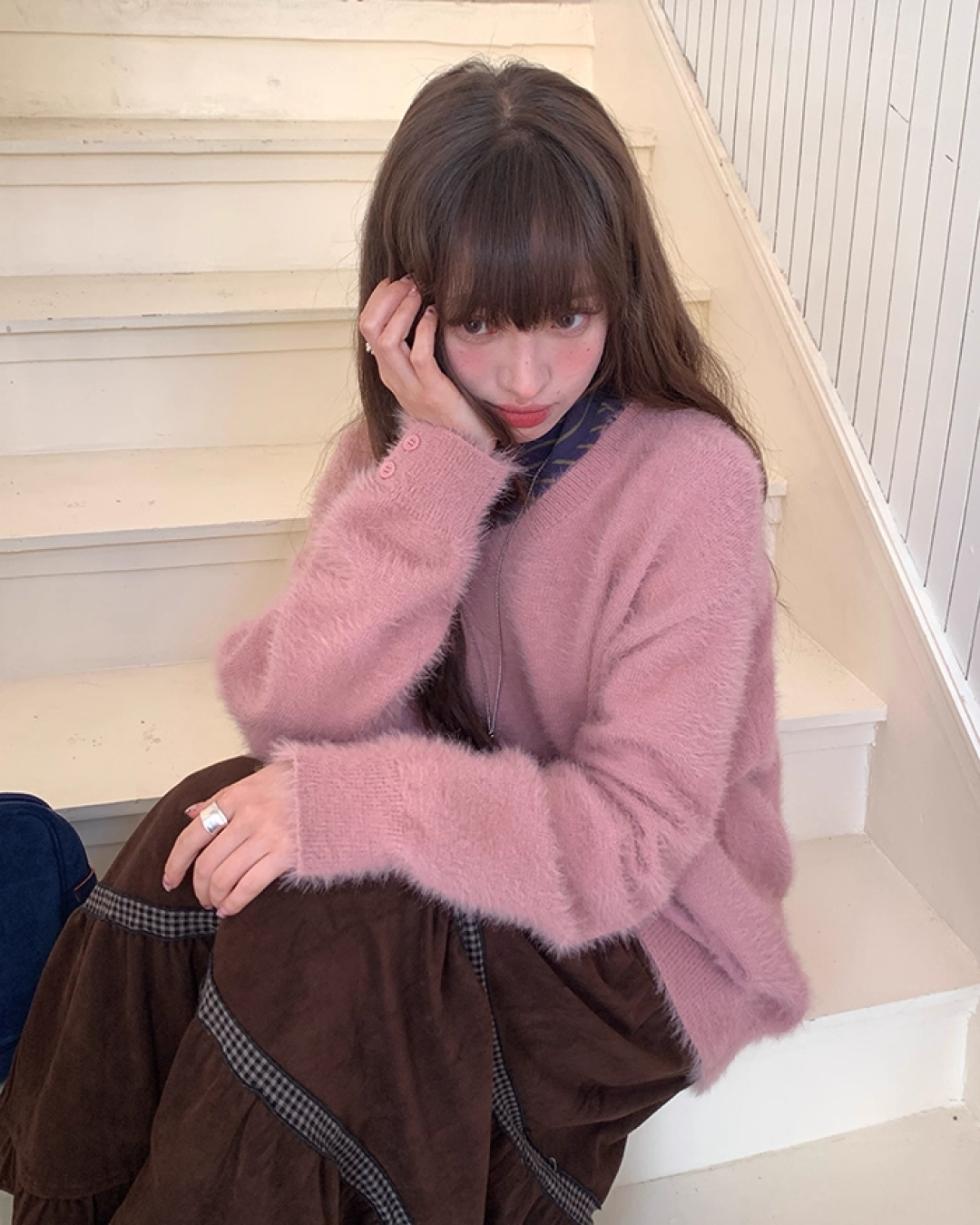 Color Shaggie Knit BU0088