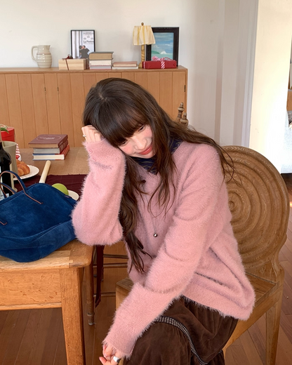 Color Shaggie Knit BU0088