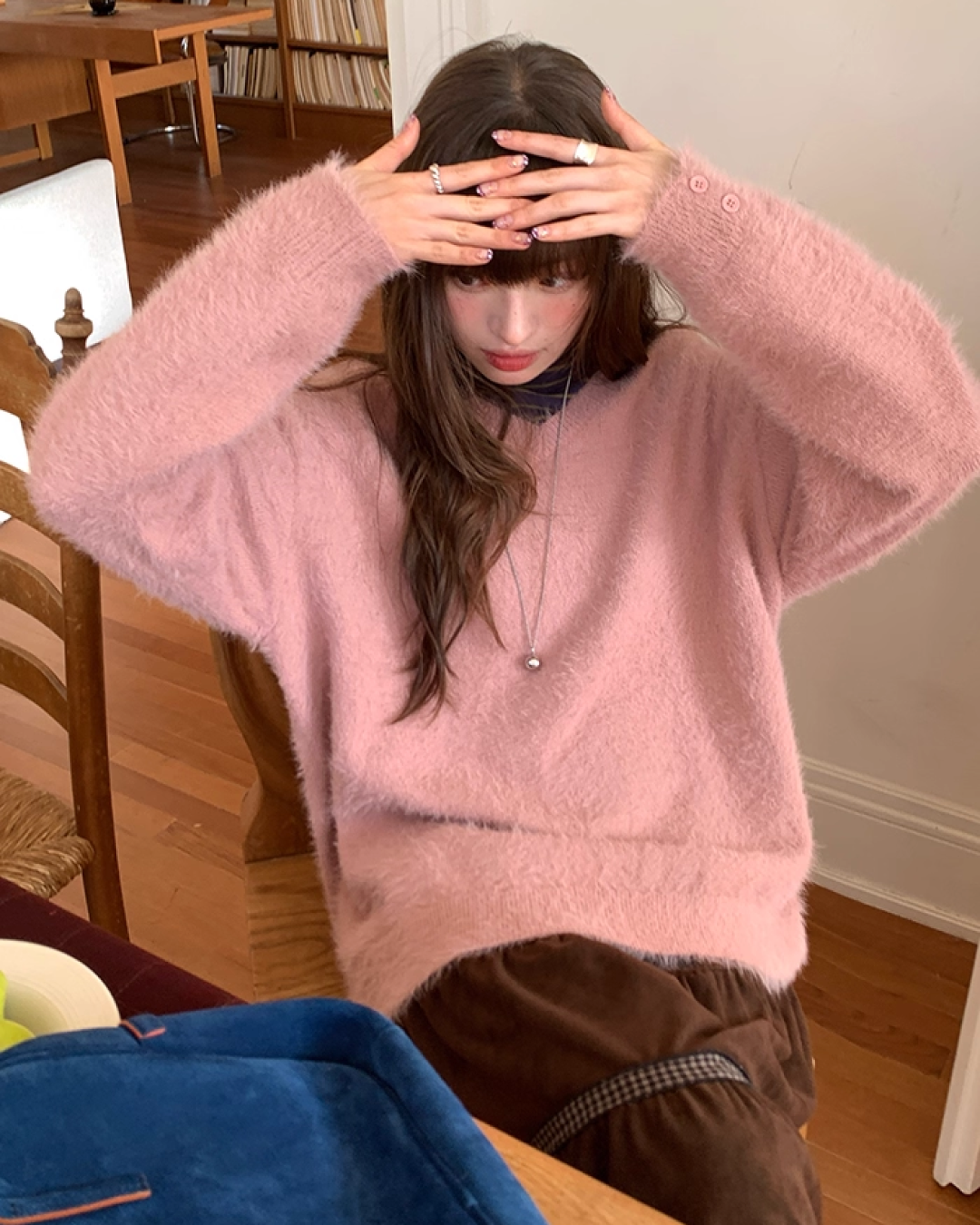 Color Shaggie Knit BU0088