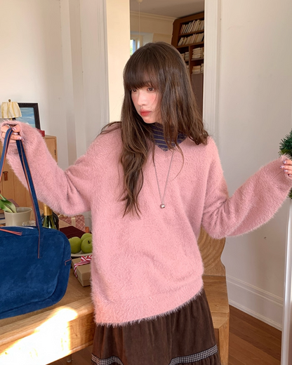 Color Shaggie Knit BU0088