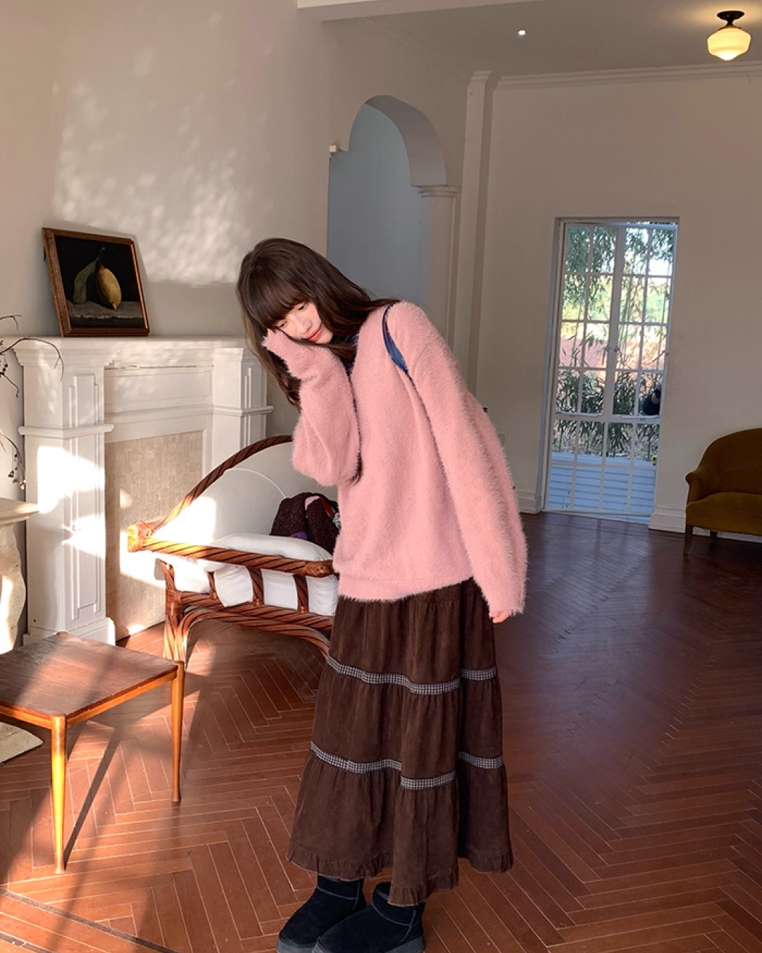 Color Shaggie Knit BU0088