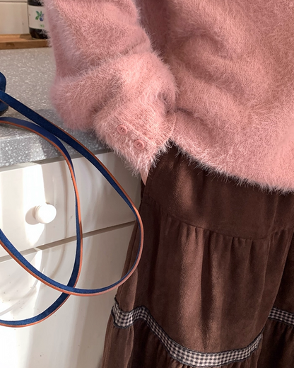 Color Shaggie Knit BU0088