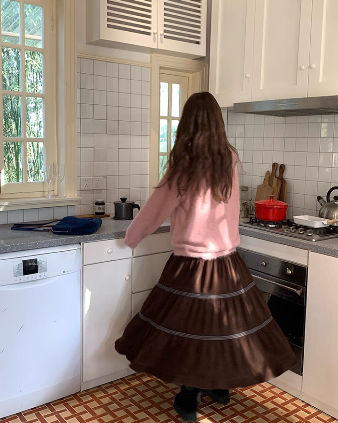 Color Shaggie Knit BU0088