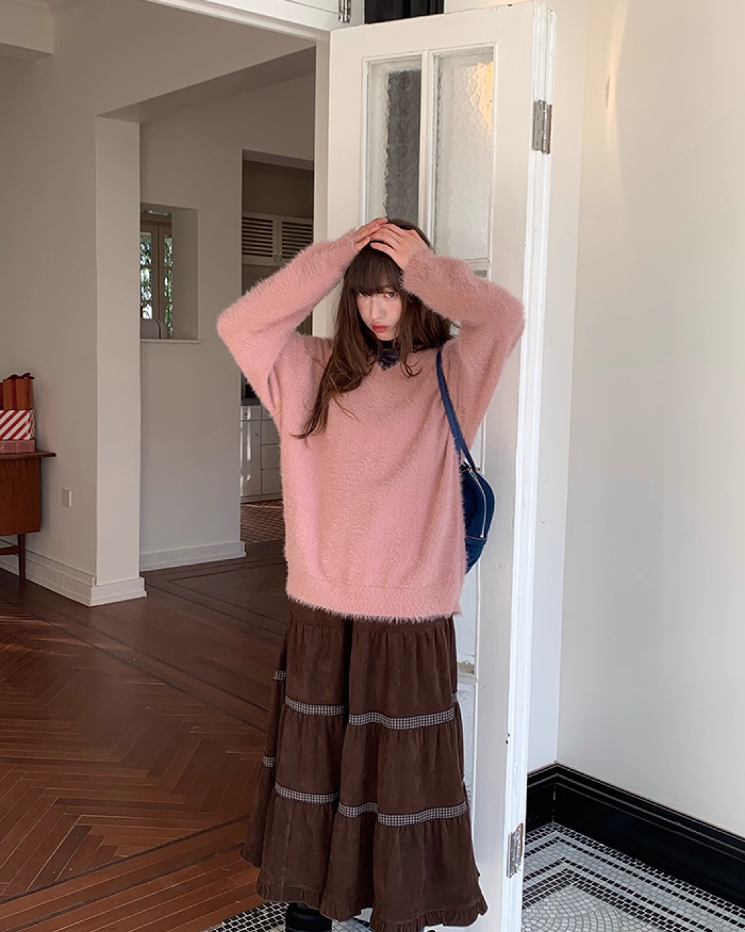 Color Shaggie Knit BU0088