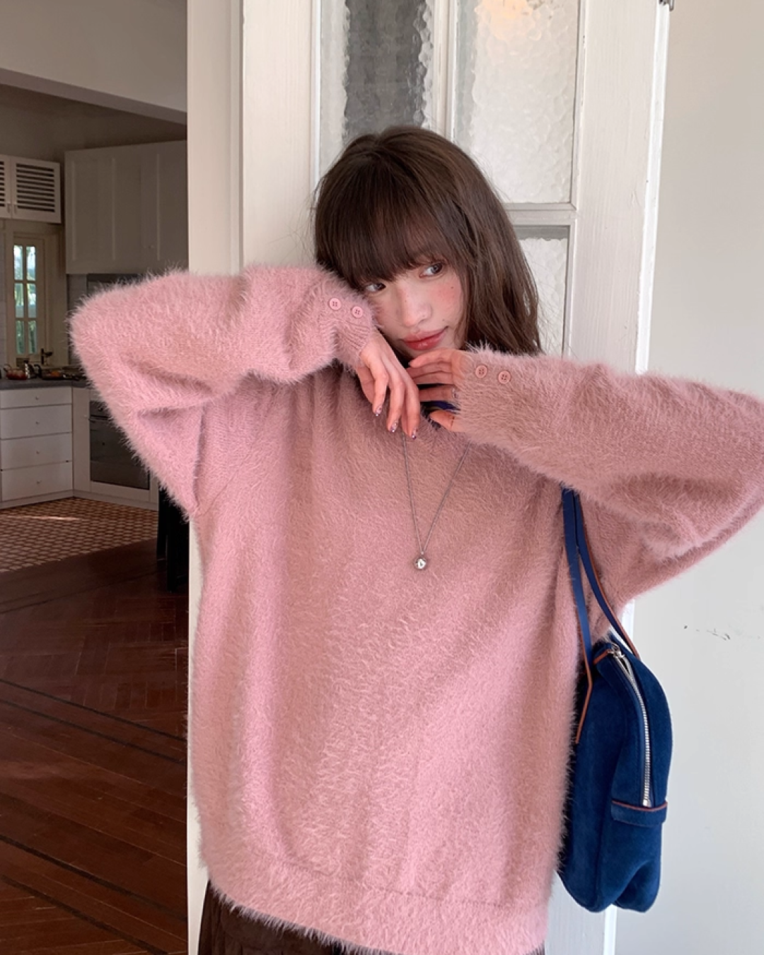 Color Shaggie Knit BU0088