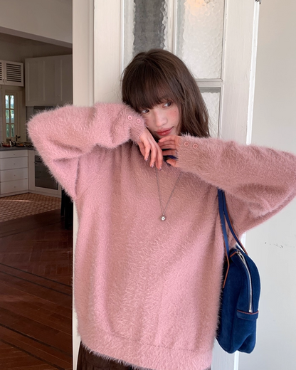 Color Shaggie Knit BU0088