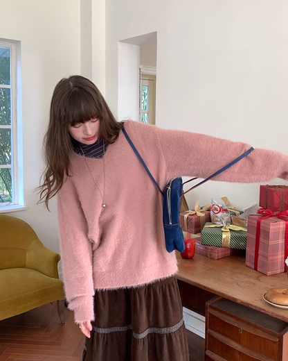 Color Shaggie Knit BU0088