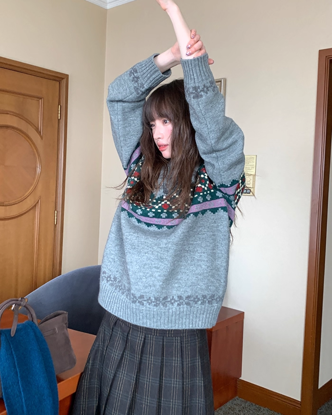 Pattern Rib Knit BU0089