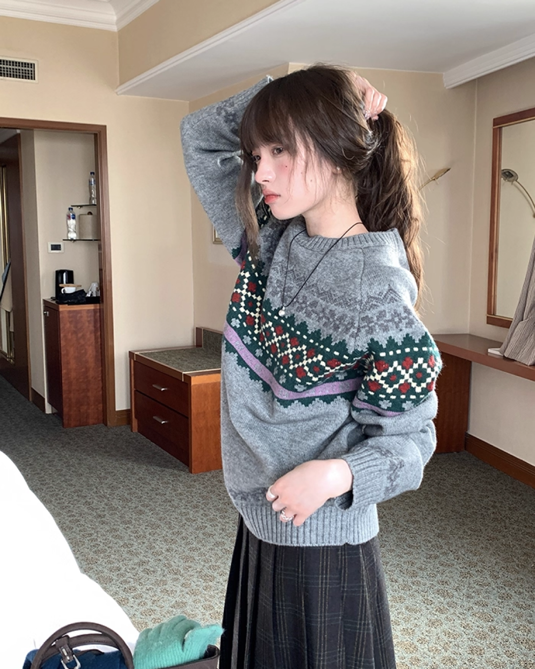 Pattern Rib Knit BU0089