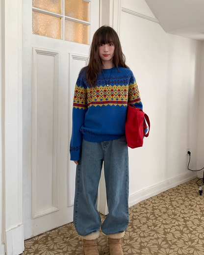 Pattern Rib Knit BU0089