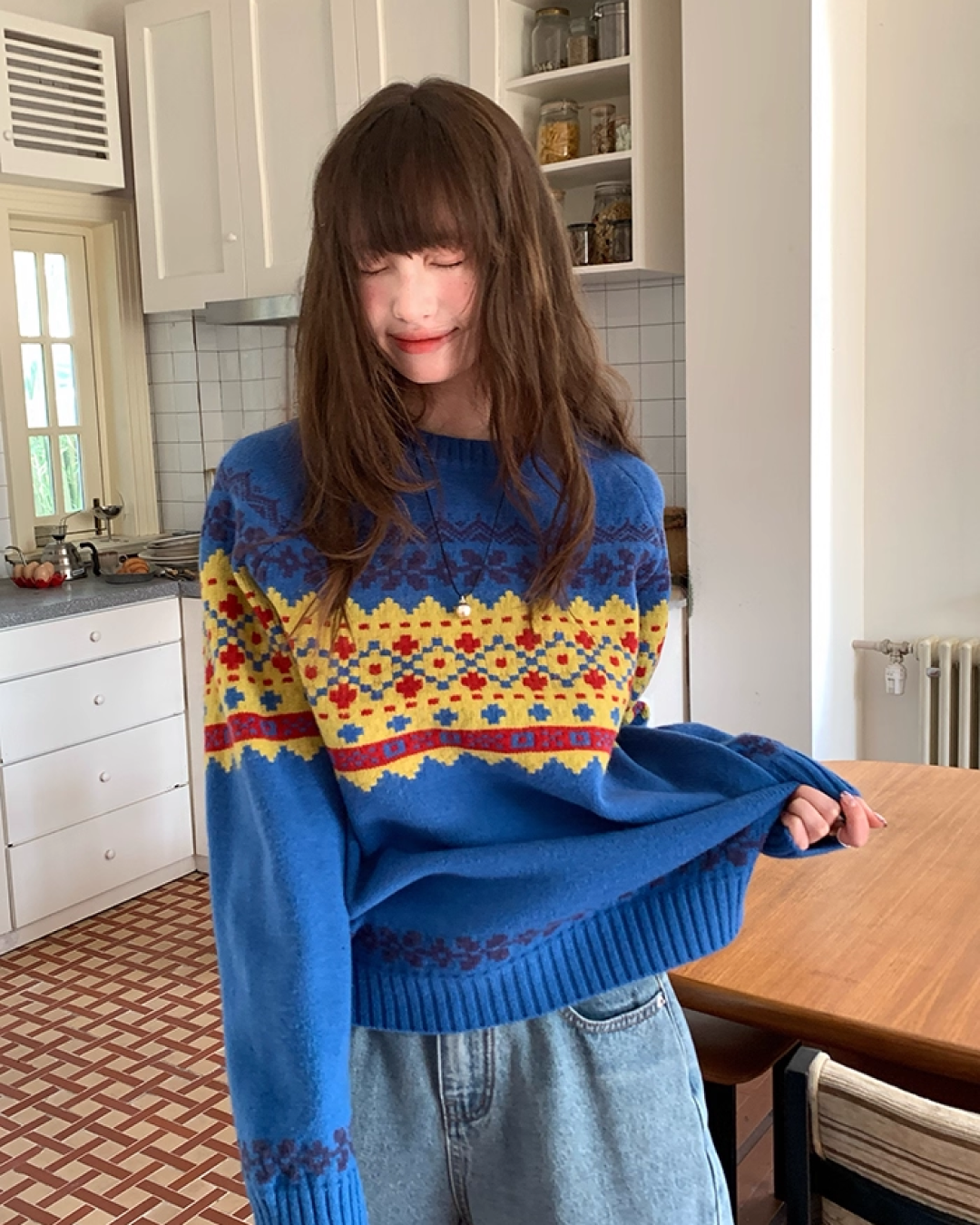 Pattern Rib Knit BU0089