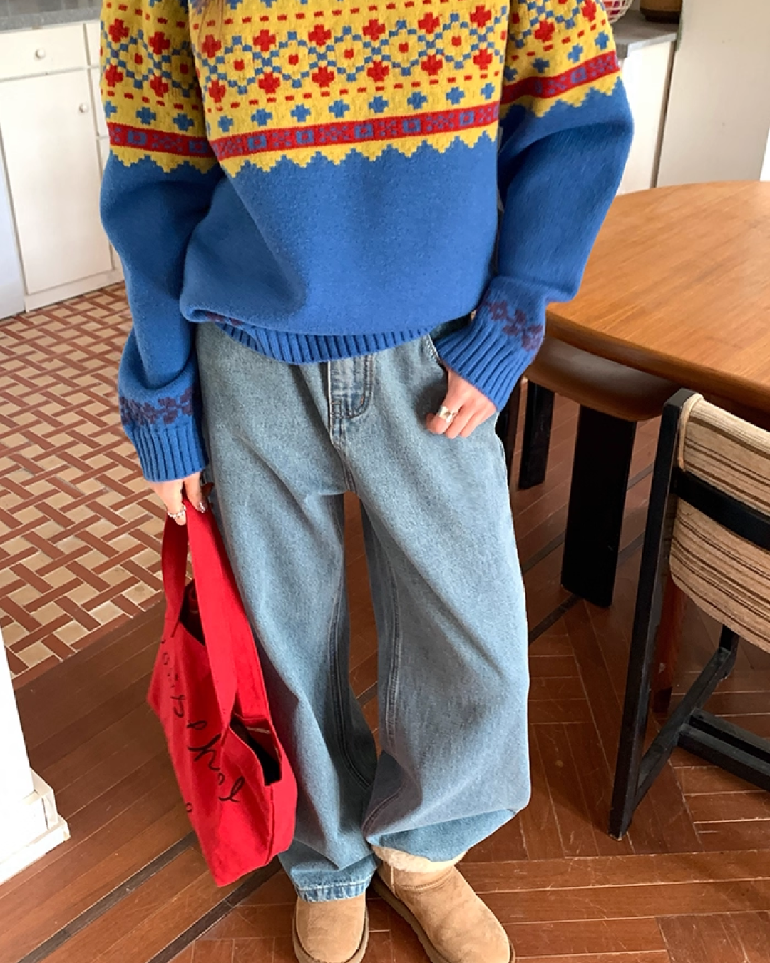 Pattern Rib Knit BU0089