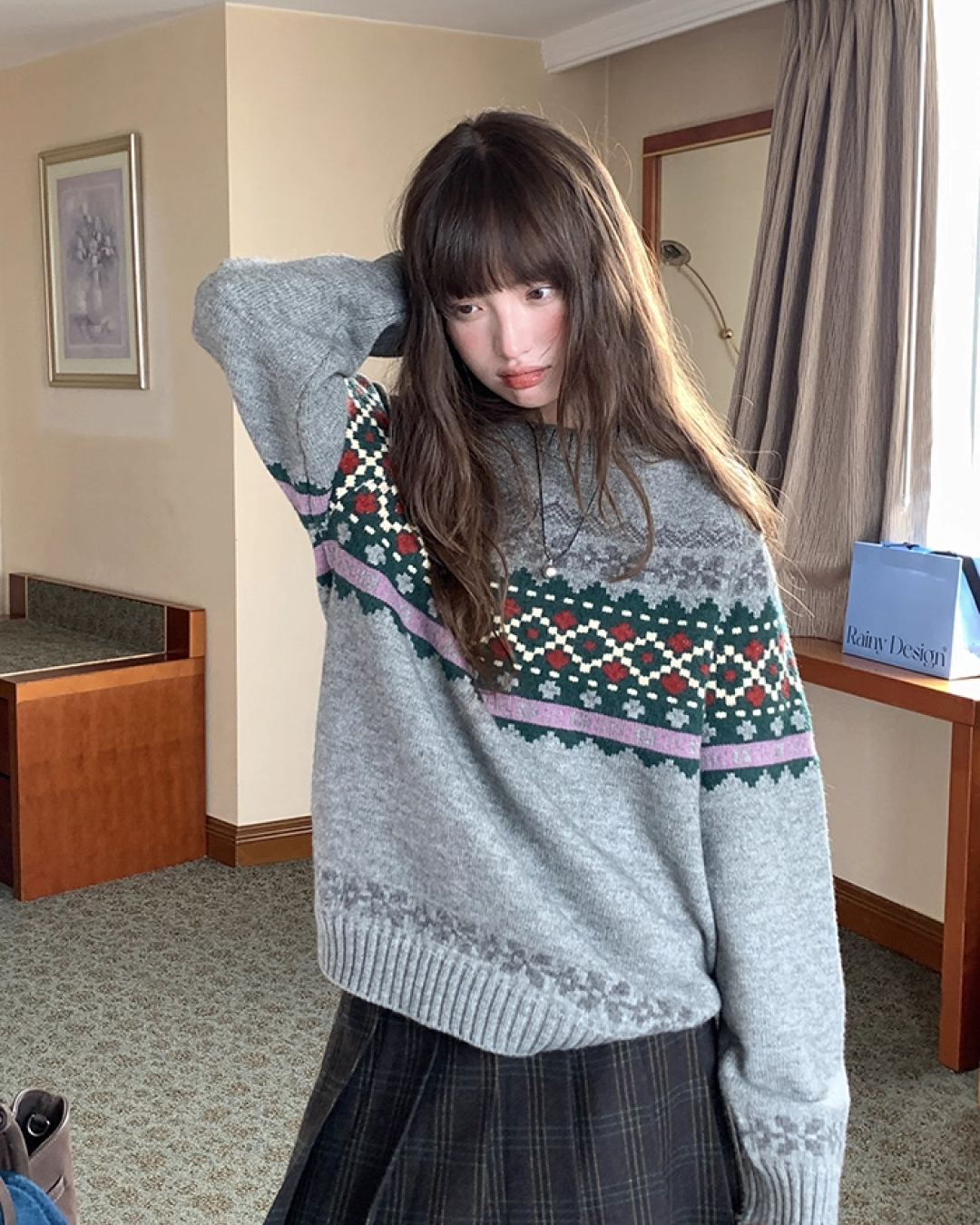 Pattern Rib Knit BU0089