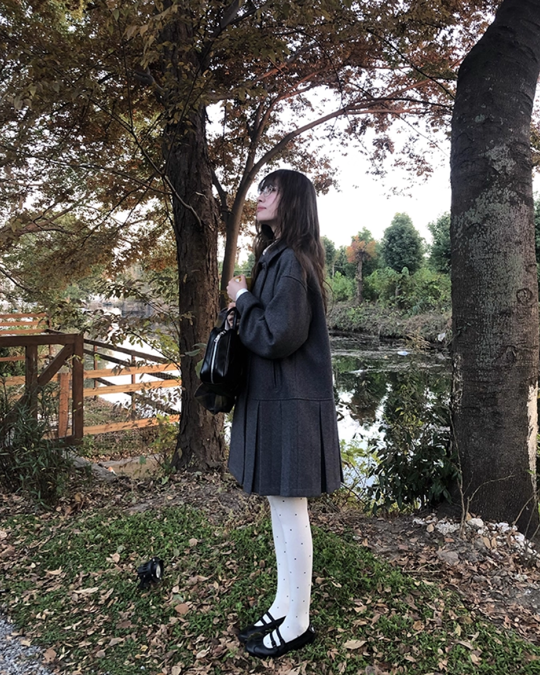 Wool Long Pleats Coat BU0093