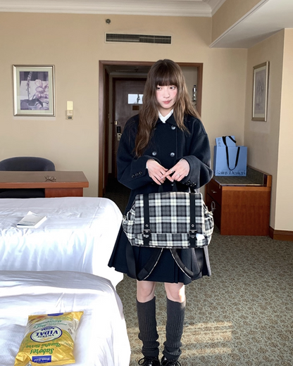 Wool Long Pleats Coat BU0093