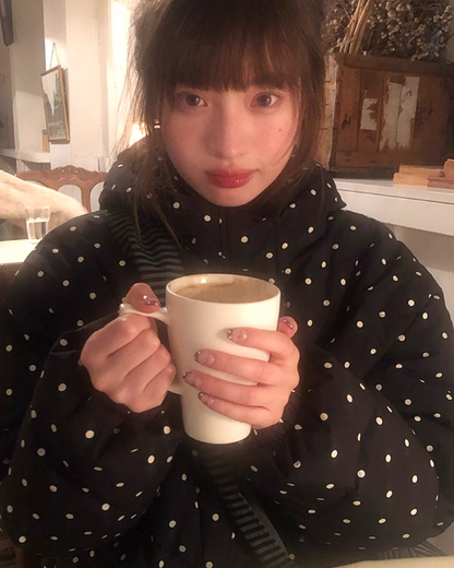 Dot Pattern Down Jacket BU0096