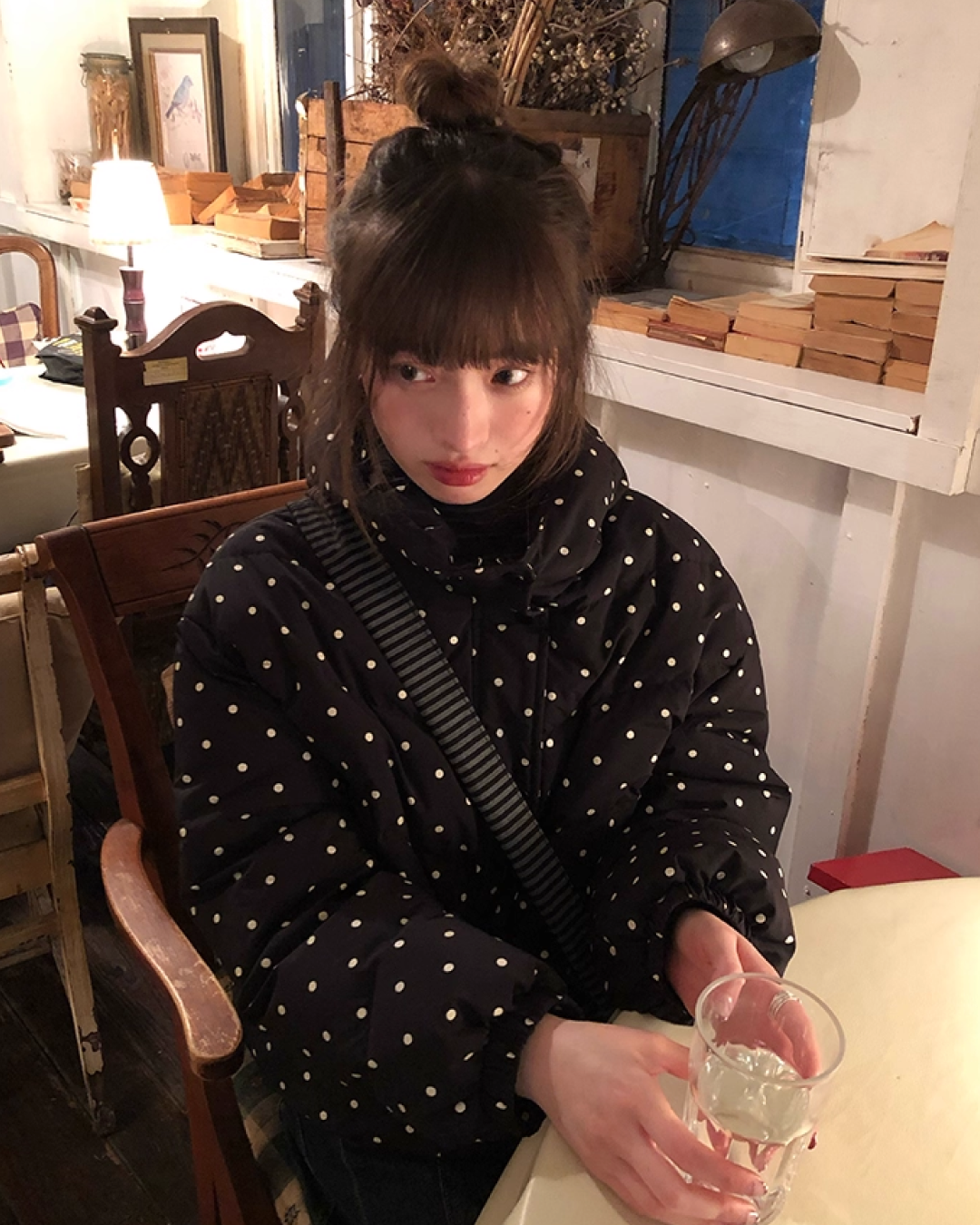 Dot Pattern Down Jacket BU0096