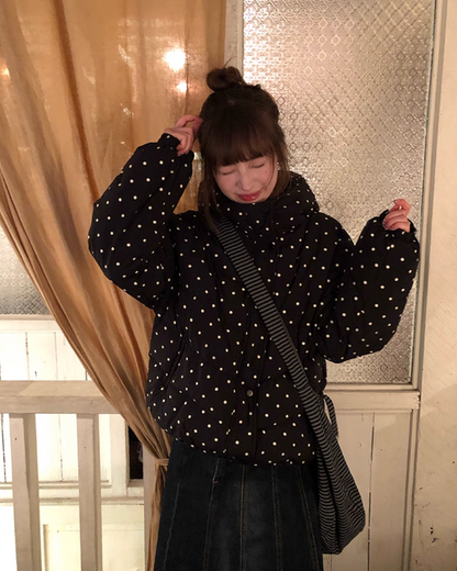 Dot Pattern Down Jacket BU0096
