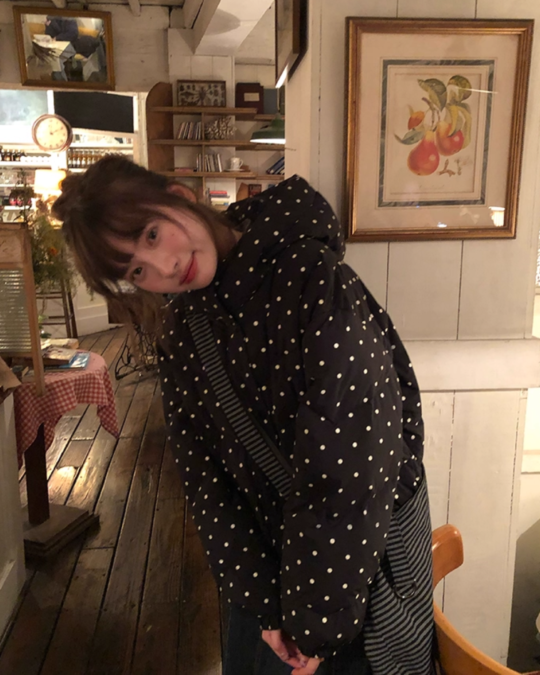 Dot Pattern Down Jacket BU0096