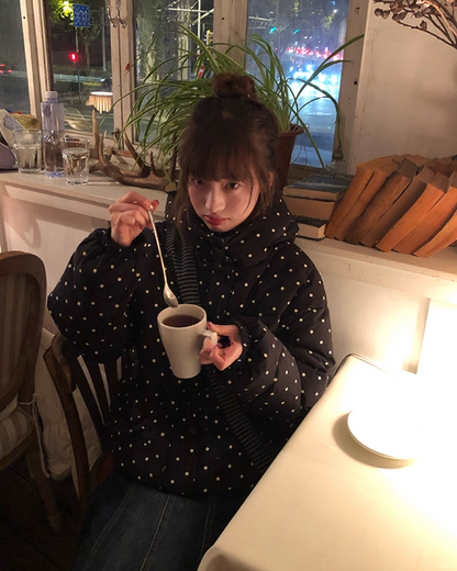 Dot Pattern Down Jacket BU0096