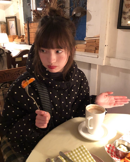 Dot Pattern Down Jacket BU0096