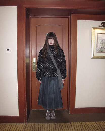 Dot Pattern Down Jacket BU0096