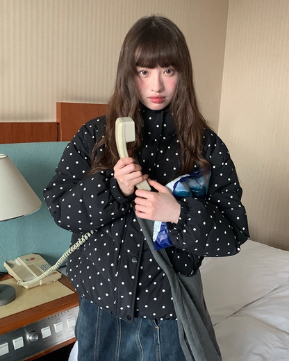 Dot Pattern Down Jacket BU0096