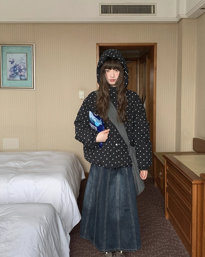 Dot Pattern Down Jacket BU0096