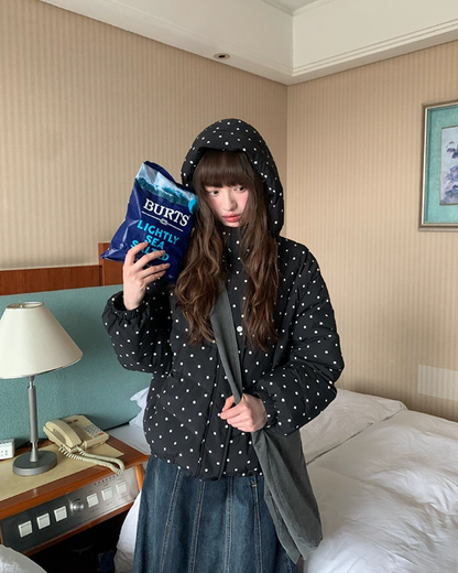 Dot Pattern Down Jacket BU0096