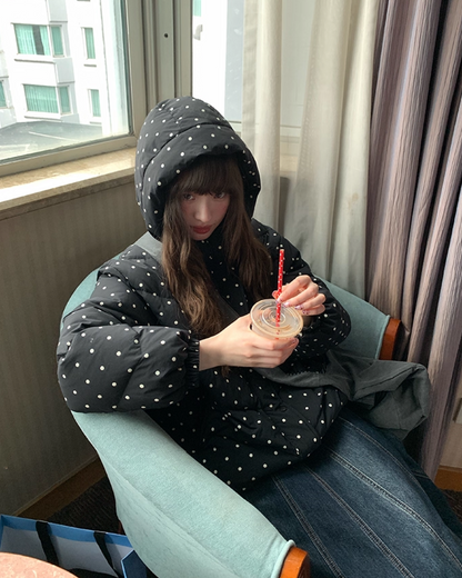 Dot Pattern Down Jacket BU0096