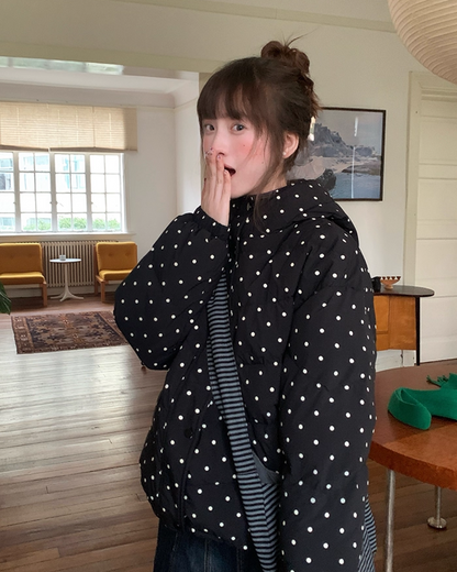 Dot Pattern Down Jacket BU0096