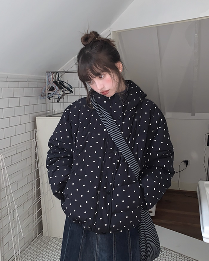 Dot Pattern Down Jacket BU0096