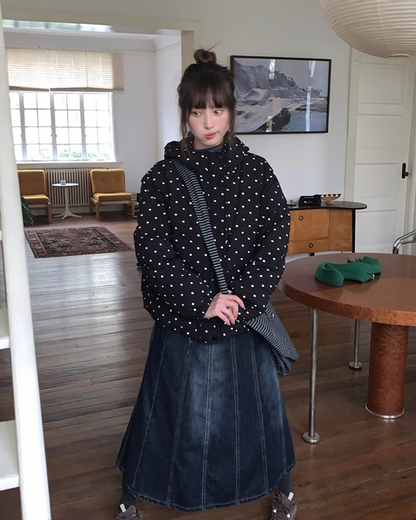 Dot Pattern Down Jacket BU0096