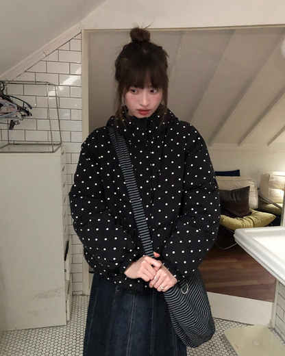 Dot Pattern Down Jacket BU0096