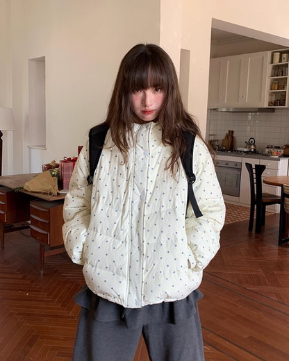 Dot Pattern Down Jacket BU0096