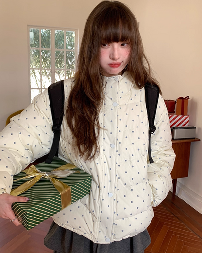 Dot Pattern Down Jacket BU0096
