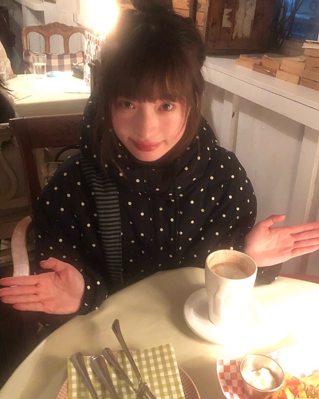 Dot Pattern Down Jacket BU0096