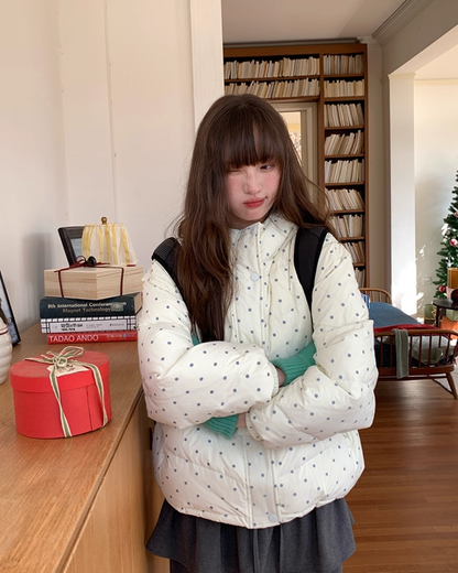 Dot Pattern Down Jacket BU0096