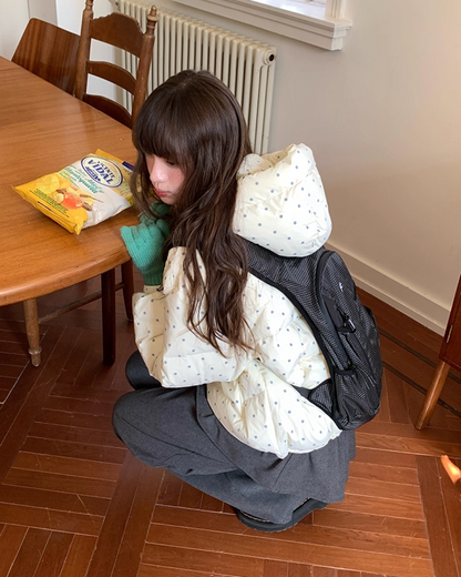 Dot Pattern Down Jacket BU0096