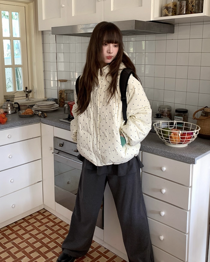 Dot Pattern Down Jacket BU0096